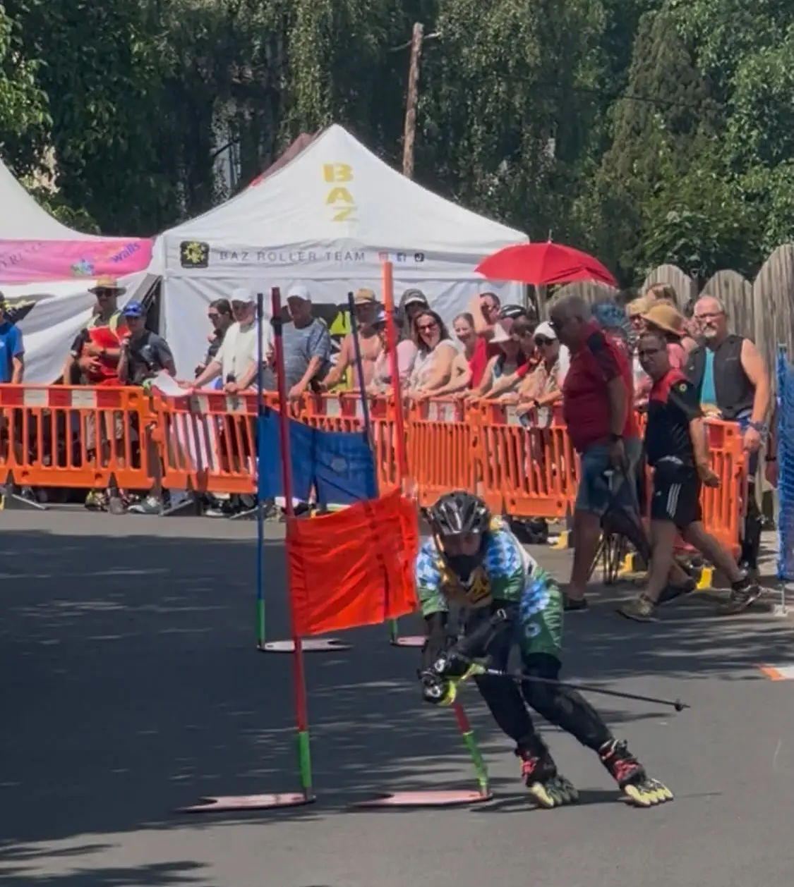 Für Nina Ziesler sah es sogar nach der gefürchteten Kurve im Riesentorlauf noch gut aus. Aber dann ...
