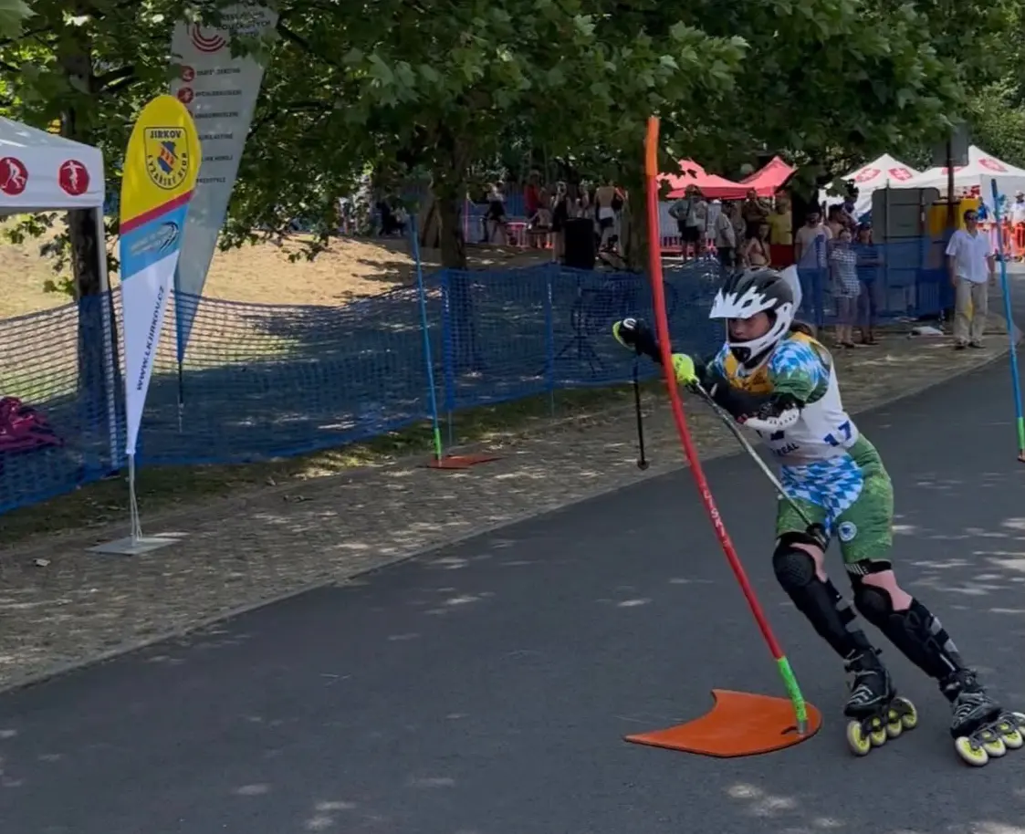 Im Slalom zeigte Jana Ziesler zwei couragierte Durchgänge.